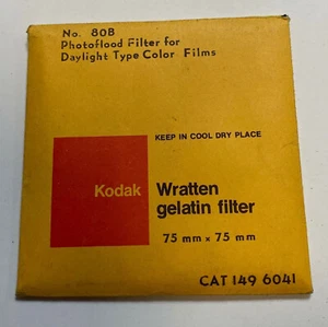 KODAK Wratten Gelatine FILTER NR. Nein. 80B 3" oder 75 mm quadratisch - Bild 1 von 2