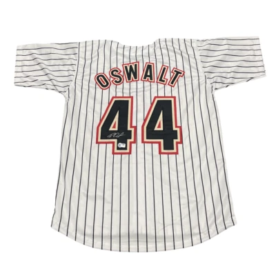 Roy Oswalt Signed Houston Astros Custom White Jersey Beckett Witness BAS COA - Image 1 of 3