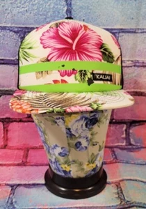 Kauai Alpha Hawaii Flower Floral Mesh Snapback Trucker Hat Cap - Picture 1 of 5