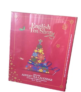 English Tea Shop 25 Count Organic TEA Christmas Advent Calendar  Exp 06/26 - Picture 1 of 5