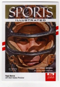 Topps X Sports Illustrated 2021 Yogi Berra #33 blanco con rayas rojas #35/70 - Imagen 1 de 3