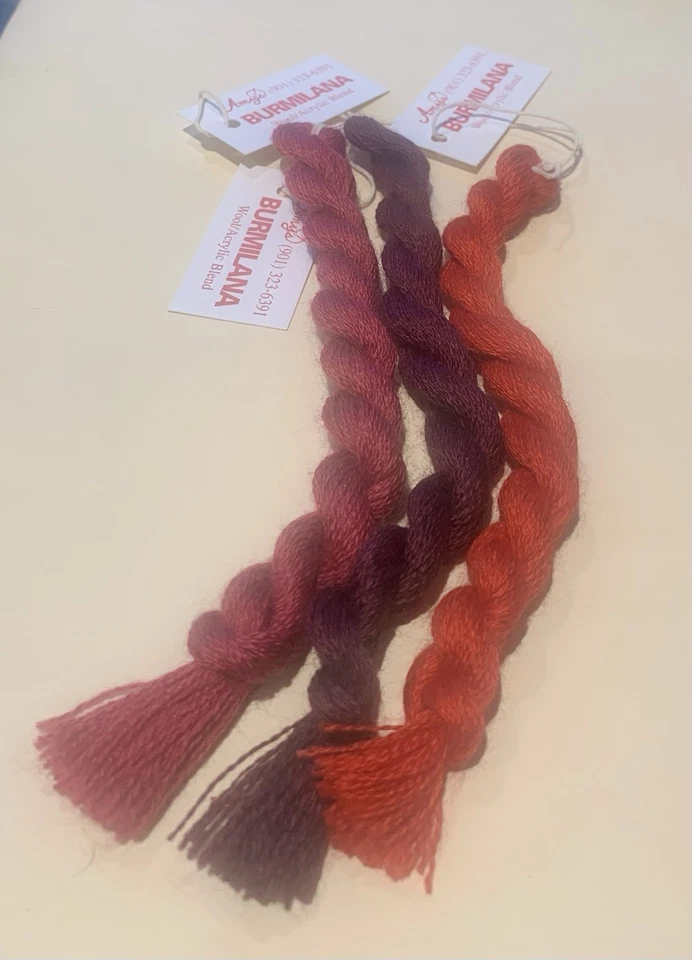 Reds Burmilana Wool/Acrylic 1 skein; Various Colors YOU CHOOSE - Image 1 of 1