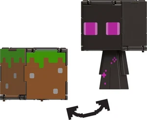 Box Gebrochen Minecraft Enderman Figur 9cm Spiegeln IN Block Gras HTL53 - Bild 1 von 6