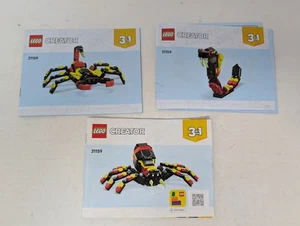 LEGO Creator- 3 in 1- Surprising Spider - Manuals Only - 31159 - Picture 1 of 1