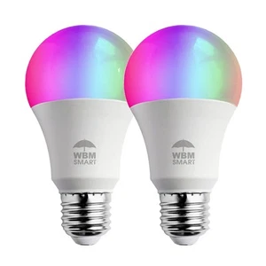 LED Light Bulb, RGB Color Changing & Dimmable, 9.5 Watts WiFi Control Multico... - Picture 1 of 8