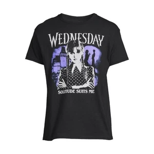 Camiseta para hombre Wednesday Solitude Suits Me gráfica pequeña - Imagen 1 de 3