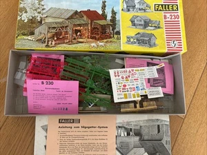 Faller B-230 Sägewerk Gebäude Haus Bausatz OVP Sägemühle Mühle Reste - Bild 1 von 1
