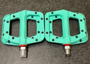 FOOKER MTB Pedals Mountain Bike 3 Bearing Teal needle roller bearing - Picture 1 of 8