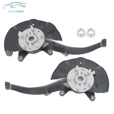 Pair Front Steering Knuckle & Wheel Hub Bearing For Ford Fusion & Mercury Milan Foto 1 de 4