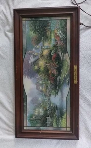Thomas Kinkade LAMPLIGHT BRIDGE Lamplight Lane Limited Edition 23"x11" - Picture 1 of 13