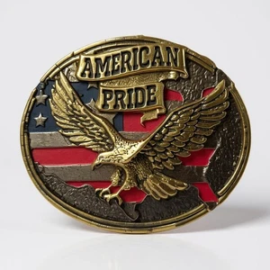 Collectable Vintage Boy Scouts America BOA American Pride Western Belt Buckle - Picture 1 of 10