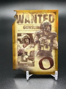 2023 Bowman's Best University - Bo Nix Gunslingers & Bandits Die-Cuts Gold /50 - Picture 1 of 3