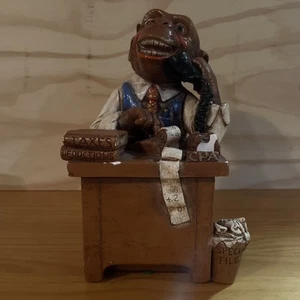 Progressive Art Products Chalkware Chimpanzee CPA 1980 - Picture 1 of 11