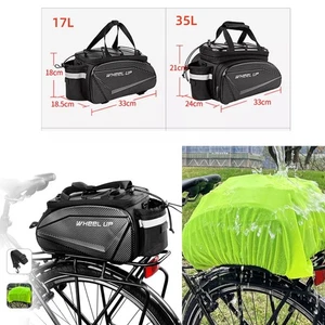 Mountain Bike Cycling Rear Seat Rack Trunk Bag Pack Pannier Carrier 17L / 35L FC - Picture 1 of 24