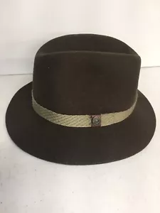 Cappello Dorfman Pacific Company 100% lana marrone taglia unica linguetta veloce - Foto 1 di 11