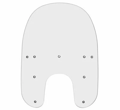 Memphis Shades 17" Transparente MEP6230 91-05 Harley Davidson Parabrisas Parabrisas NUEVO Foto 1 de 2