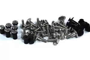 Inox carenatura & parabrezza kit bulloni per Suzuki Rgv 250 RGV250 VJ22 1991-96 - Picture 1 of 11