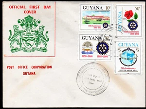 Rotary Guyana Mi# 592/5 FDC Sehr guter Zustand - Bild 1 von 1