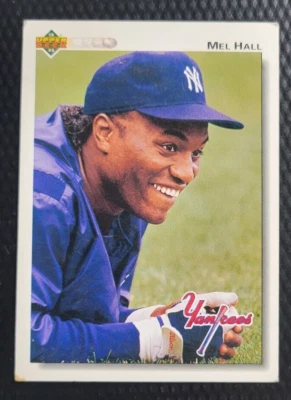 1992 Upper Deck Baseball Edition MEL HALL New York Yankees MLB Card #291 - Image 1 of 2