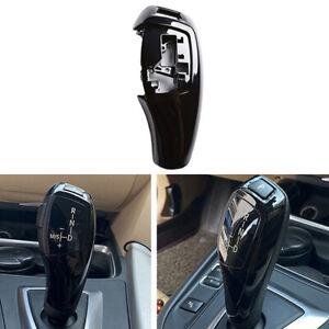 Glossy Black Gear Shift Knob Shifter Cover For BMW 7 Series F01 F02 2009-2015
