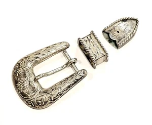 Sunset Trail Ranger Gürtelschnallen-Set Sterling (3) Stück Set 3/4" - Bild 1 von 4