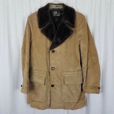 Chaquetón aislado occidental de pana para hombre Sears para hombre 38 tostado forrado de piel sintética Foto 1 de 4