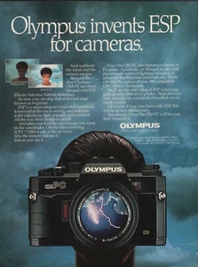 Olympus OM-PC 1986 de colección 50 mm cámara y accesorios para lentes anuncio impreso - Imagen 1 de 1