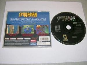Spider-Man Spiderman (Playstation 1 PS1 PSX) Game Disc Only and Case, No Manual - Picture 1 of 1