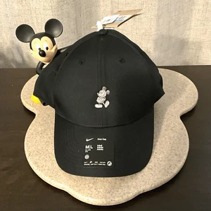 DISNEY PARKS CLASSIC MICKEY MOUSE NIKE BLACK DRI-FIT GOLF CLUB ADULT M/L HAT NWT - Picture 1 of 6