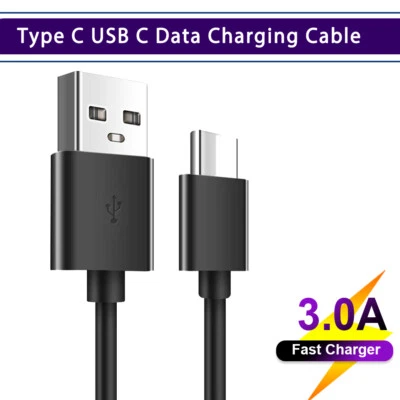 For Samsung Huawei Oppo BlackBerry Fast charger Type C Cable USB Data Charger - Image 1 of 4