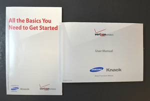 SAMSUNG KNACK TELEFON KOMÓRKOWY INSTRUKCJA OBSŁUGI I INSTRUKCJA URUCHAMIANIA-VERIZON - Zdjęcie 1 z 4