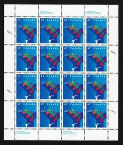 Canada - Scott 1925 - Full Pane of 16 Stamps - YMCA - MNH - Picture 1 of 1
