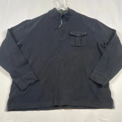 Tommy Hilfiger Sudadera Pullover Cremallera Cuarto Manga Larga Negra XL Foto 1 de 4