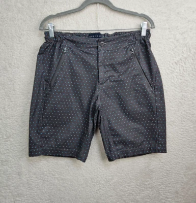 Five Four Hombres Corto 33 Gris Lunares Mezcla de Poli Bolsillo con Cremallera Regular Frente Plano Foto 1 de 4