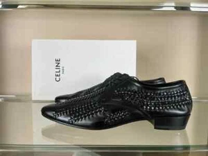 Celine , Braided Derby Boots Shoes in Black BNWB 44 - Picture 1 of 15