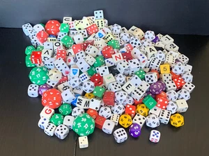 Lot Of 250 Various Dice Over 3 Pounds D&D Other Gaming Vintage And Modern - Picture 1 of 8
