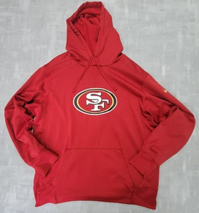 San Francisco 49ers Nike Hoodie Mens XL Red Sweatshirt NFL - Picture 1 of 14