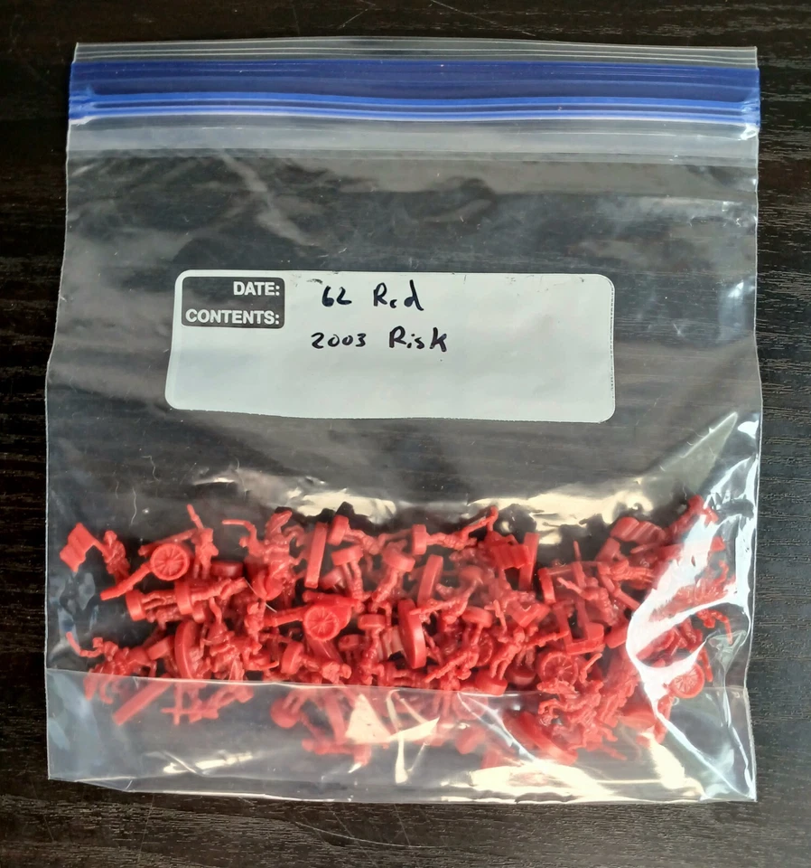 Juego de Mesa Risk 2003 Repuesto Ejército Rojo 62 Piezas Piezas Piezas Foto 1 de 1