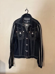 TRUE RELIGION MENS JIMMY BIG T DENIM JACKET - Picture 1 of 7