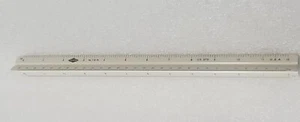 Alvin 3 Sided Engineer Scale No 119 PC Triangular Drafting Ruler. GERMANY.12" - Picture 1 of 7
