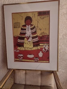 "The Hopi Pottery Painter". Batik - Picture 1 of 7