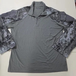 NWOT Kryptek Raid Pattern Hunting/ Combat 1/4 Zip Shirt Men's XL (R3) - Picture 1 of 13