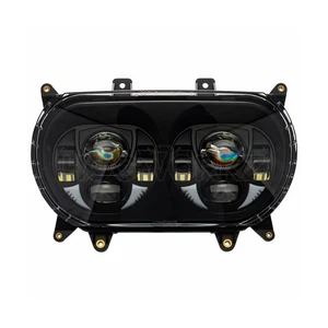 HogWorkz Black Dual Visionz LED Headlight - HW195038 - Picture 1 of 6