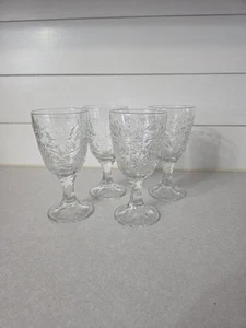 Set 4 bicchieri calici vino acqua gambo vintage Princess House Fantasia - Foto 1 di 7