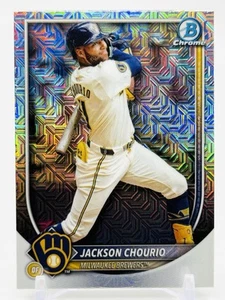 JACKSON CHOURIO - CHROME MOJO REFRACTOR #11 - 2025 Bowman Mega Box BREWERS - Picture 1 of 2