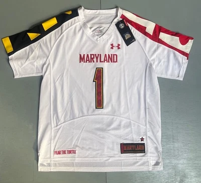 Camiseta de fútbol Maryland Terrapins Under Armour juvenil grande nueva con etiquetas Foto 1 de 4