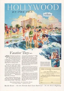 1926 HOLLYWOOD BY THE SEA FLORIDA COLOR AD 8x12 Read P12 - Picture 1 of 2