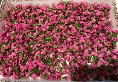 700 mini flores de tela para manualidades Foto 1 de 2