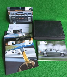 BMW 3 Series E46 Saloon Original Owners Manual Hand Book in Leather Wallet - Picture 1 of 10