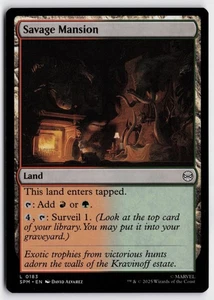 MTG Savage Mansion 183 Regular L Marvel's Spider-Man Near Mint - Bild 1 von 2